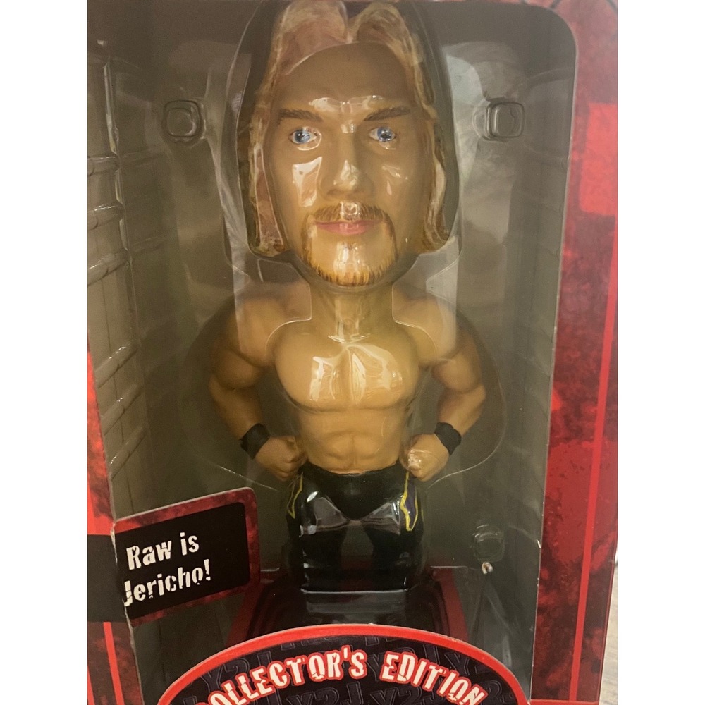 WWF Chris Jericho Rumble Heads Bobblehead Series 1 Vintage 2001 Y2J NOS